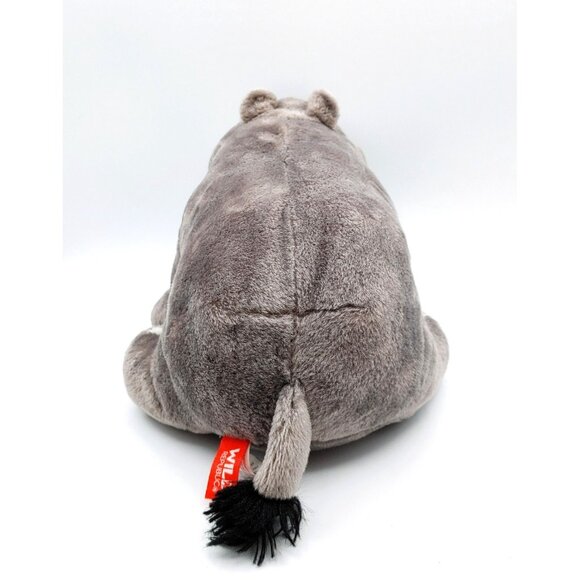 Wild Republic Gray Hippo Hippopotamus Plush Stuffed Animal Toy 13" - Picture 4 of 5